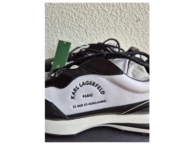 Sneakers Karl Lagerfeld in pelle nera Nero - vista 2