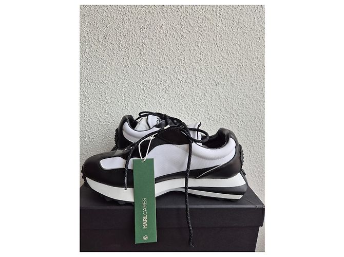 Sneakers Karl Lagerfeld in pelle nera Nero - vista 5