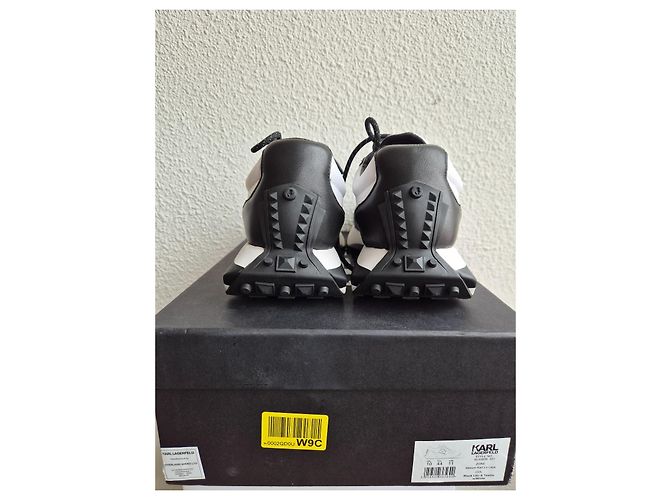 Sneakers Karl Lagerfeld in pelle nera Nero - vista 8