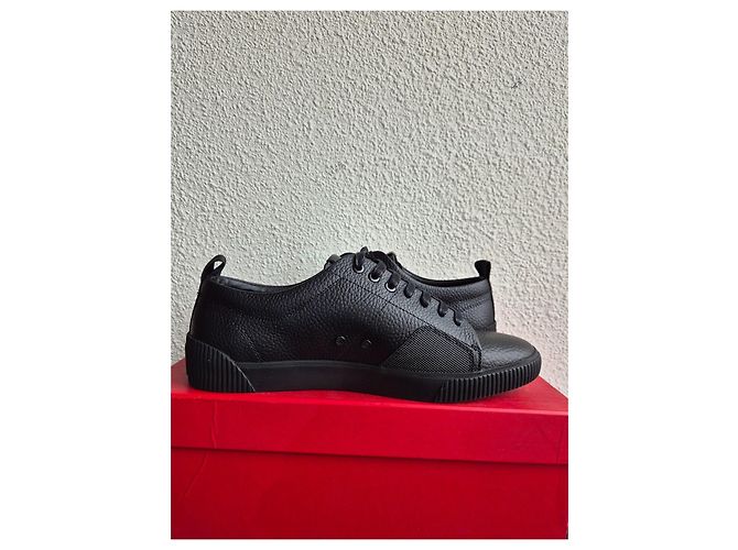 Sneakers Hugo Boss in pelle nera Nero - vista 2