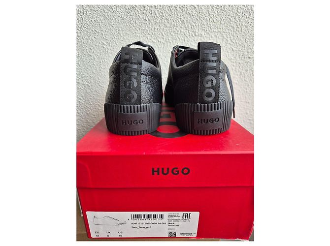 Sneakers Hugo Boss in pelle nera Nero - vista 9