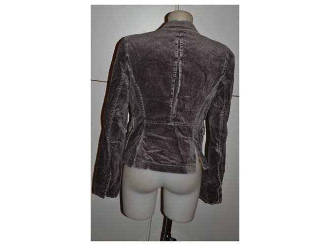 Pinko Samtjacke grau schimmernd - Ansicht 3
