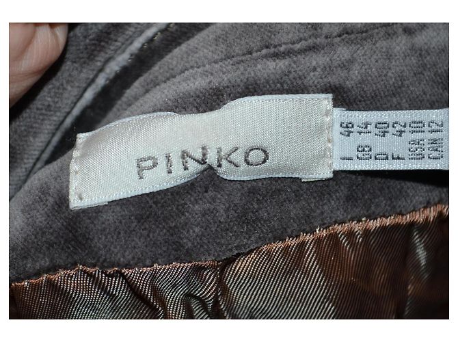 Pinko Samtjacke grau schimmernd - Ansicht 4