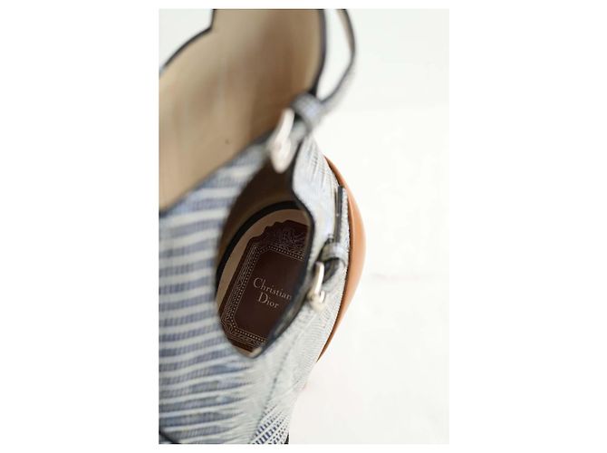 Dior Stivali in pelle marrone con lacci - vista 5