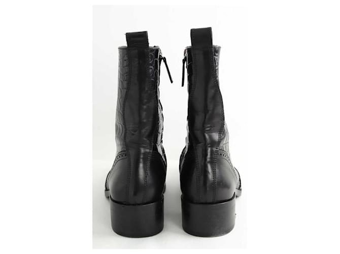 Dsquared2 Botas de cuero negro - vista 2