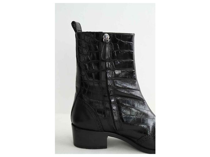 Dsquared2 Botas de cuero negro - vista 4