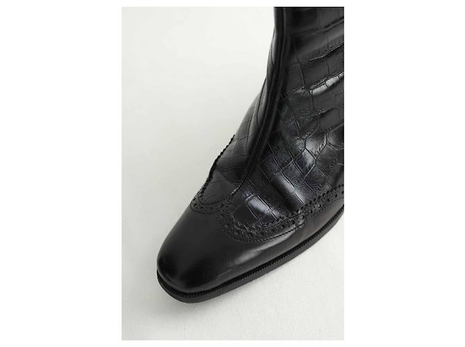 Dsquared2 Botas de cuero negro - vista 5