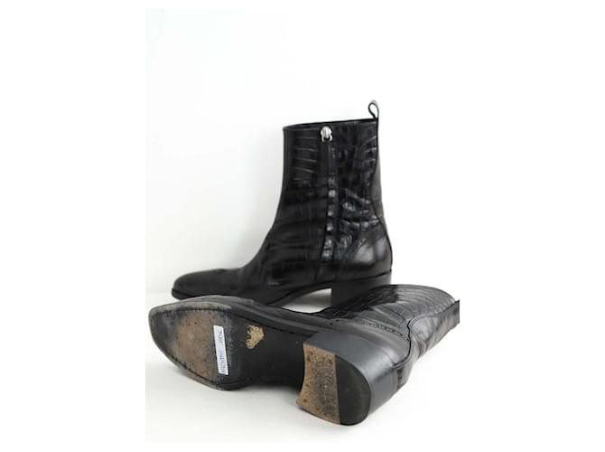 Dsquared2 Botas de cuero negro - vista 6