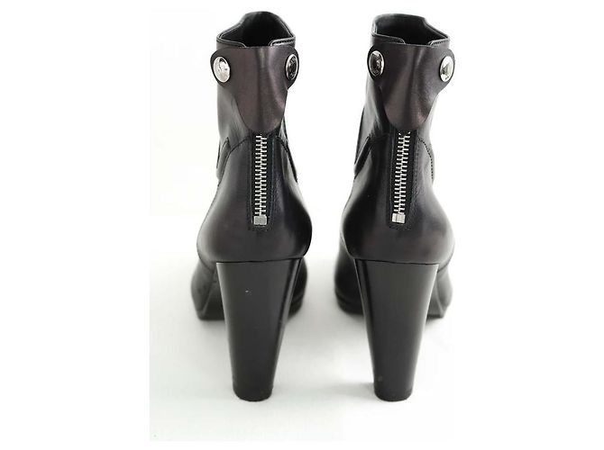 Hermès Botas de cuero negro - vista 2