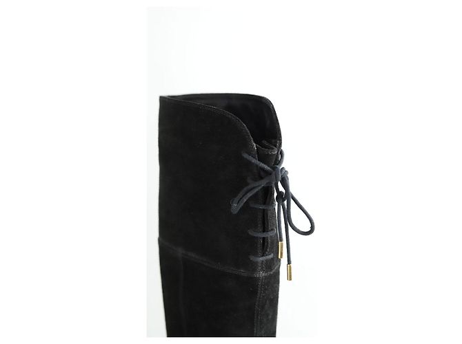 Sergio Rossi Botas de ante negras Negro - vista 5