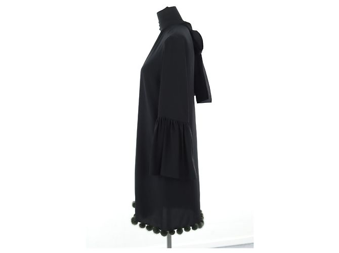 Fendi Abito in seta nero - vista 2
