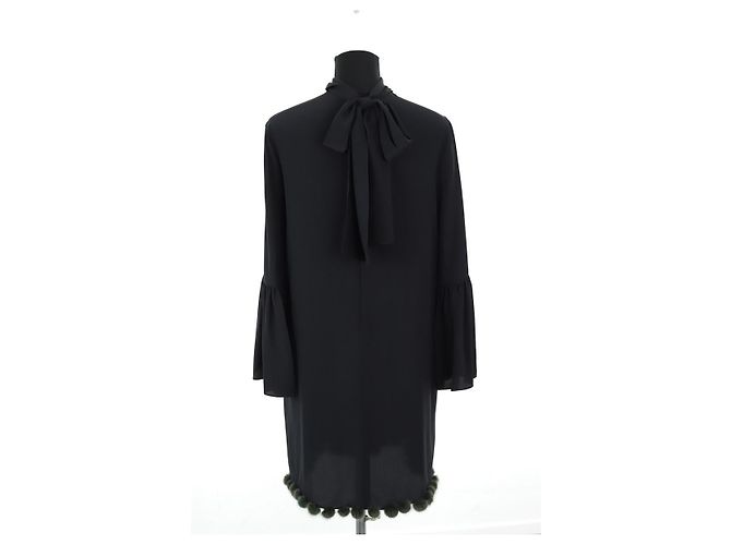 Fendi Abito in seta nero - vista 3