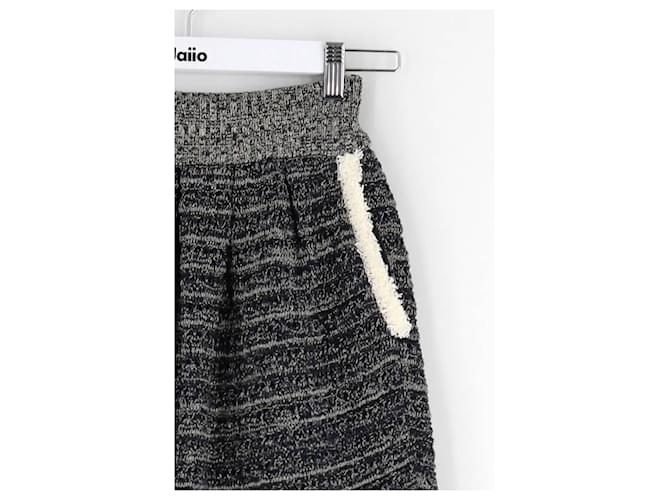 Valentino Mini falda de algodón gris - vista 3