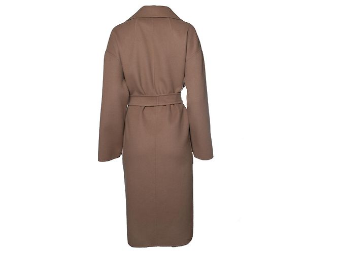 Autre Marque Cappotto in lana con cintura S'Max Mara Marrone - vista 2