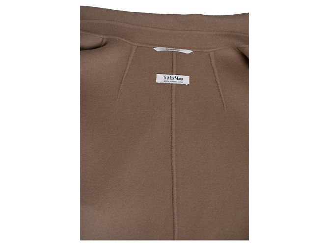 Autre Marque Cappotto in lana con cintura S'Max Mara Marrone - vista 5