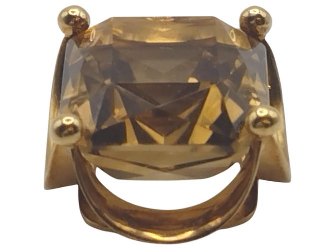 Autre Marque Pendente in Oro Giallo con Topazio Marrone - vista 4