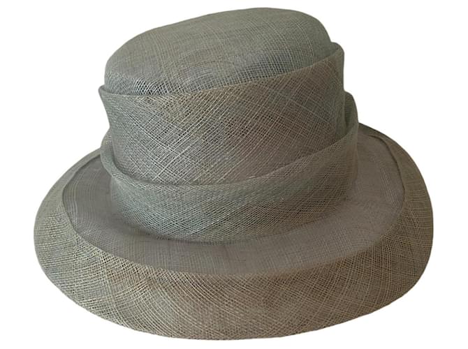 Autre Marque Cappello in Rafia Blu Chiaro - vista 6