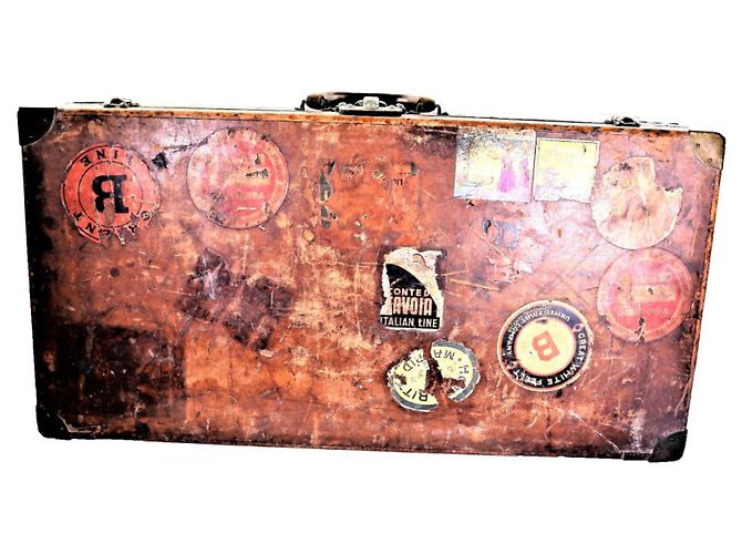 Valigia Louis Vuitton Vintage Anni 20 Marrone - vista 5