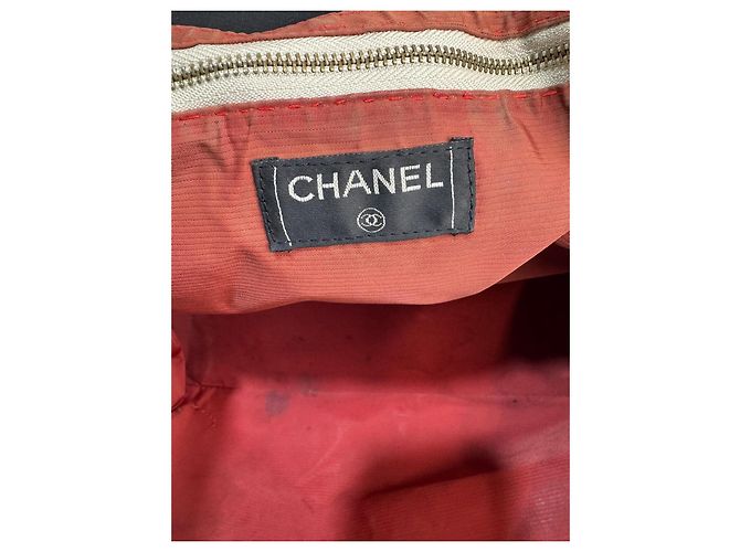 Borsa a spalla in tela Chanel Travel Line nera Nero - vista 12