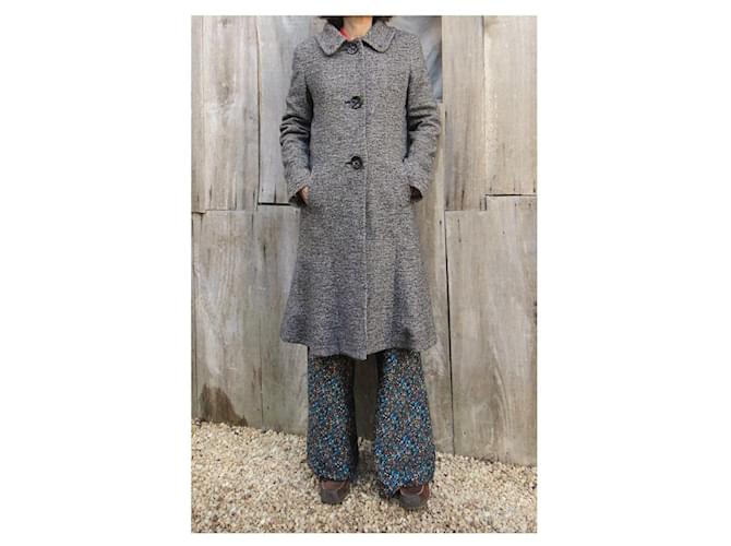 Abrigo Max Mara de tweed gris - vista 2