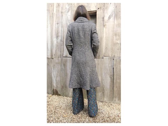 Abrigo Max Mara de tweed gris - vista 3