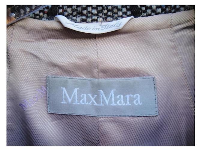Abrigo Max Mara de tweed gris - vista 4