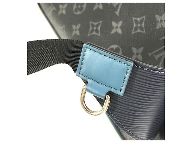 Marsupio Monogram Eclipse Louis Vuitton Blu Blu navy Monogramma - vista 14