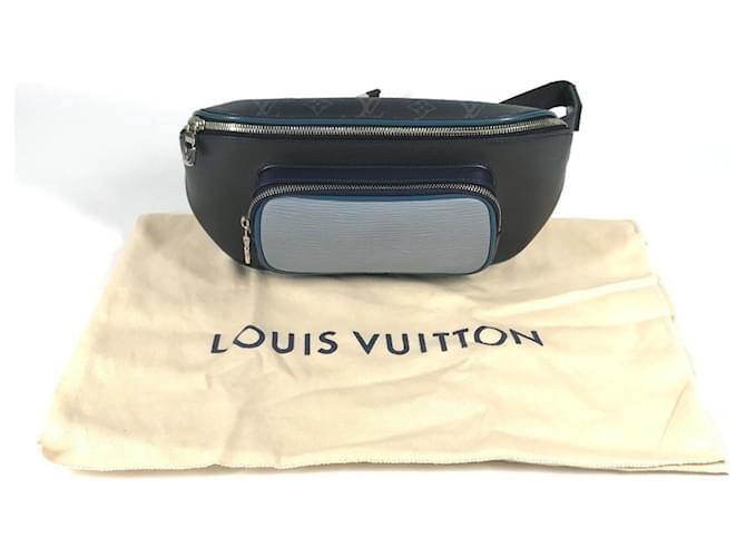 Marsupio Monogram Eclipse Louis Vuitton Blu Blu navy Monogramma - vista 16