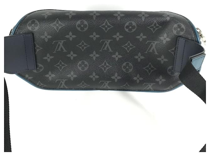 Marsupio Monogram Eclipse Louis Vuitton Blu Blu navy Monogramma - vista 3