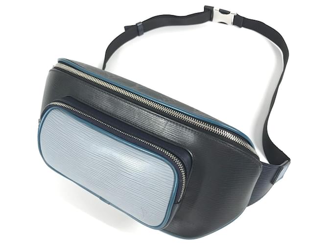 Marsupio Monogram Eclipse Louis Vuitton Blu Blu navy Monogramma - vista 4