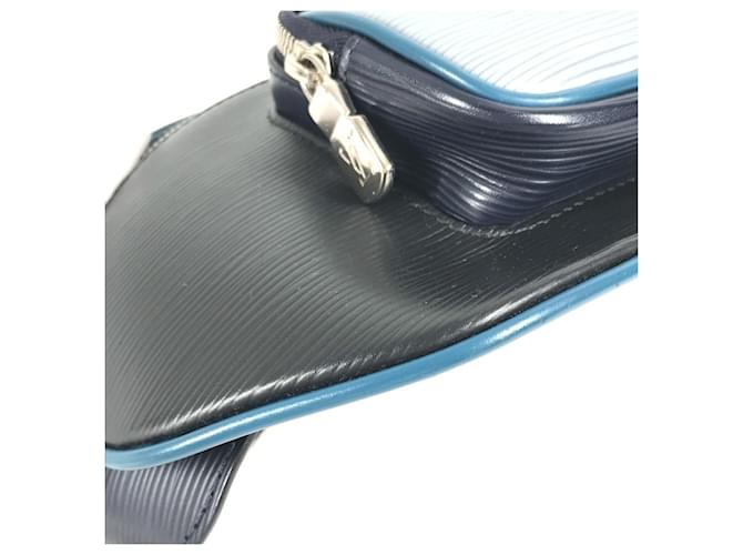 Marsupio Monogram Eclipse Louis Vuitton Blu Blu navy Monogramma - vista 7