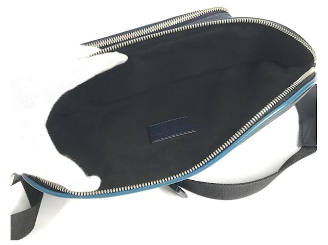Marsupio Monogram Eclipse Louis Vuitton Blu Blu navy Monogramma - vista 9