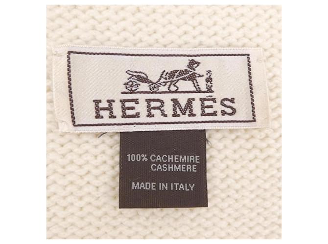 Stola in cashmere Hermès Bianco - vista 3