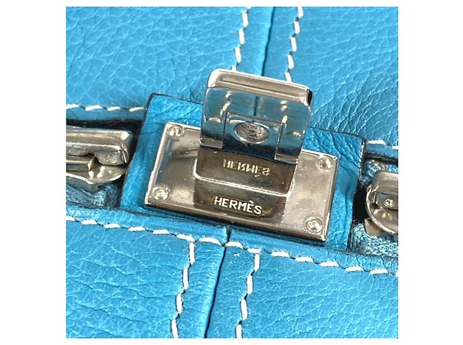 Hermès Borsa a Spalla HERMES Victoria 43 Blu Beige - vista 10
