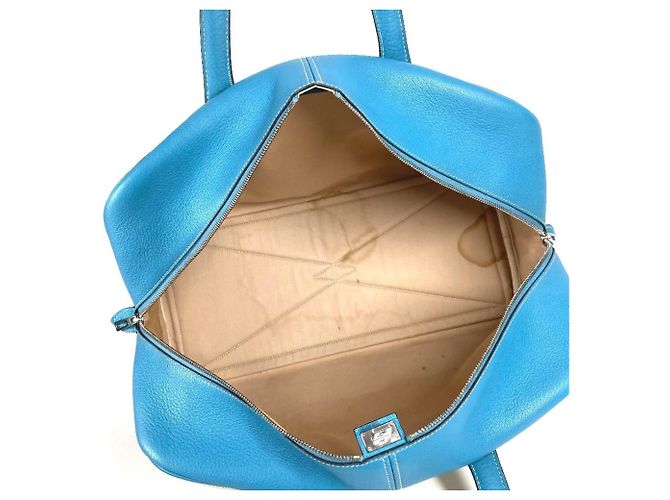 Hermès Borsa a Spalla HERMES Victoria 43 Blu Beige - vista 11