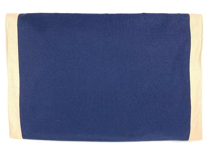 Hermès HERMES Tapidsel Gran Bolsa Clutch Oversized con Solapa Azul marino - vista 3