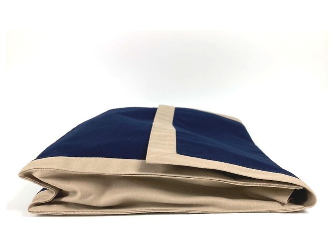 Hermès HERMES Tapidsel Gran Bolsa Clutch Oversized con Solapa Azul marino - vista 4