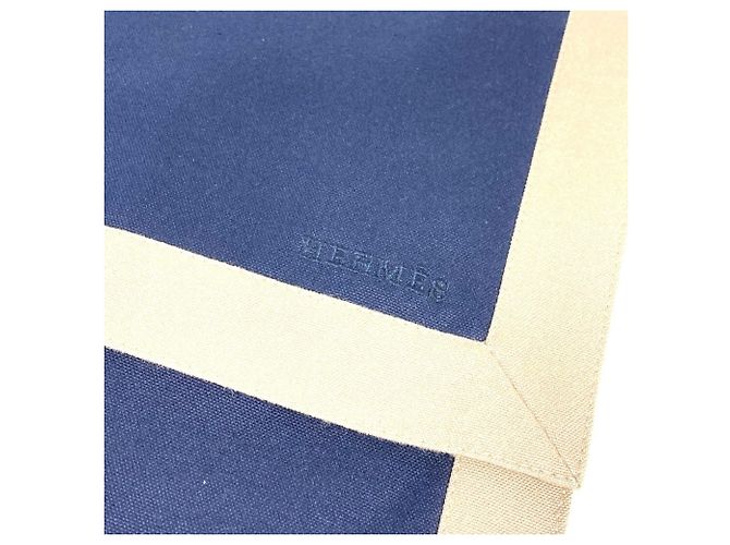 Hermès HERMES Tapidsel Gran Bolsa Clutch Oversized con Solapa Azul marino - vista 6