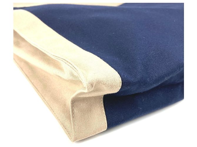 Hermès HERMES Tapidsel Gran Bolsa Clutch Oversized con Solapa Azul marino - vista 8