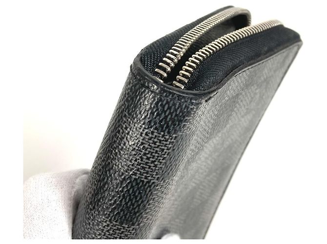 Cartera larga Zippy Organizer Damier Graphite Louis Vuitton Negro Damier ebene - vista 14