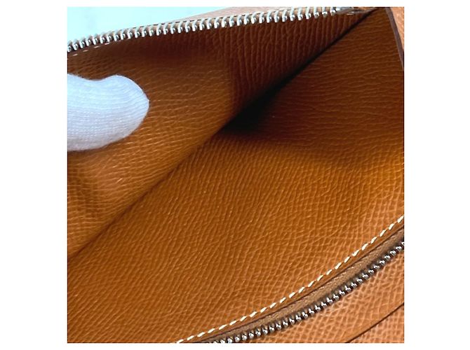 Cartera Larga Azap de Hermès en Cuero Dorado - vista 10