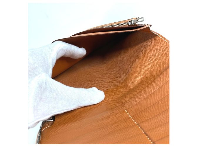 Cartera Larga Azap de Hermès en Cuero Dorado - vista 16