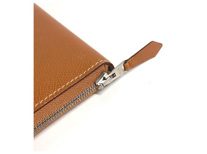 Cartera Larga Azap de Hermès en Cuero Dorado - vista 3