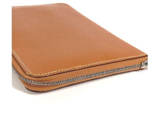 Cartera Larga Azap de Hermès en Cuero Dorado - vista 4