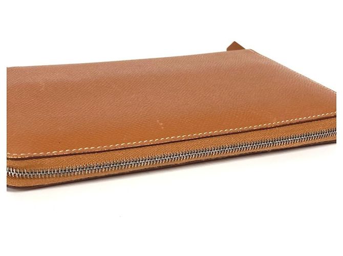 Cartera Larga Azap de Hermès en Cuero Dorado - vista 5