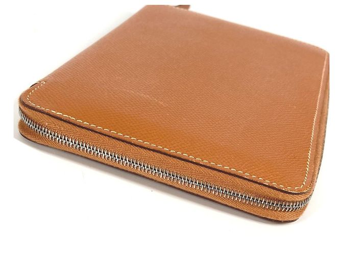 Cartera Larga Azap de Hermès en Cuero Dorado - vista 6