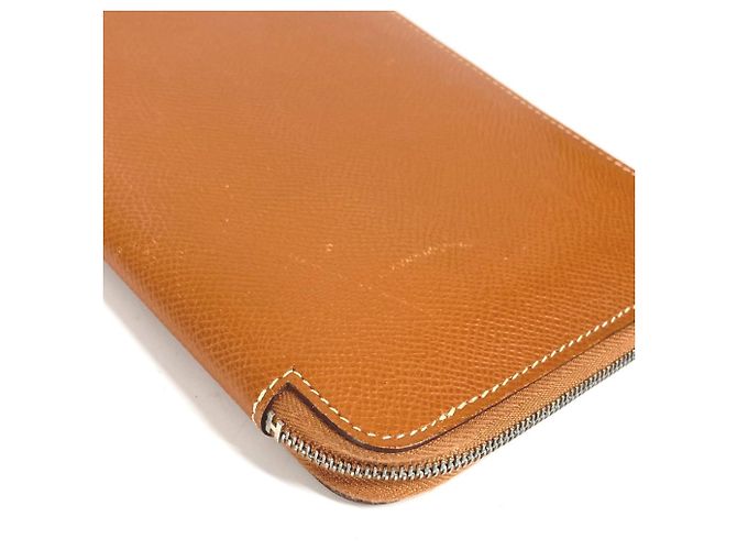 Cartera Larga Azap de Hermès en Cuero Dorado - vista 7