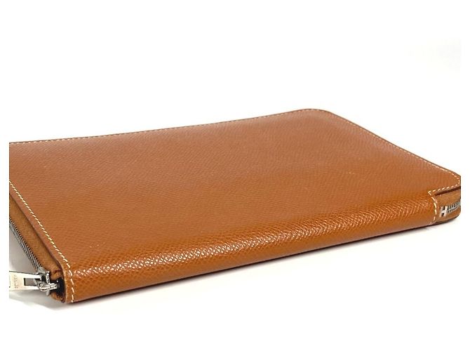Cartera Larga Azap de Hermès en Cuero Dorado - vista 8