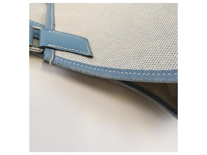Borsa a Spalla Hermès Jardinier Blu - vista 5