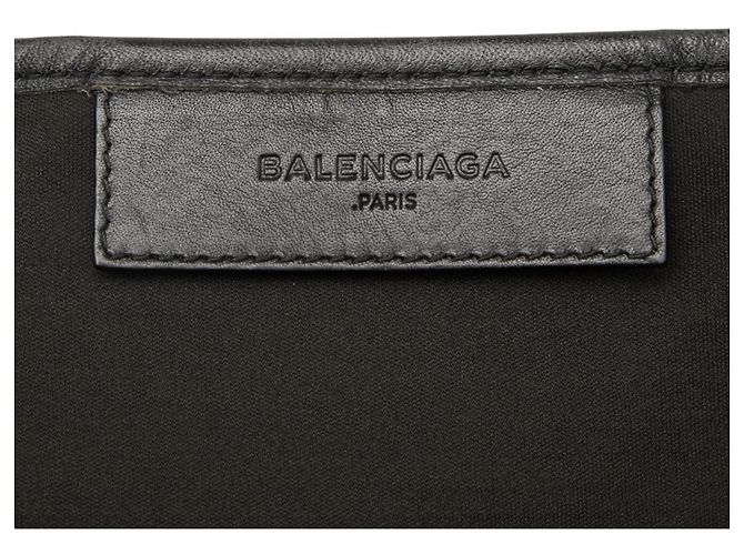 Borsa a mano Cabas Small Balenciaga in blu navy Nero Beige - vista 11